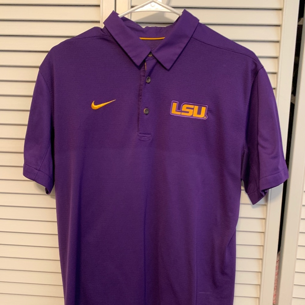 Nike - LSU - Medium Purple Coach’s Polo